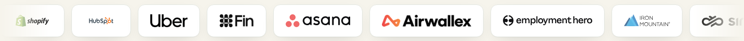 Shopify, HubSpot, Uber, Asana, Airwallex, Fin, Iron Mountain, Sinch and more