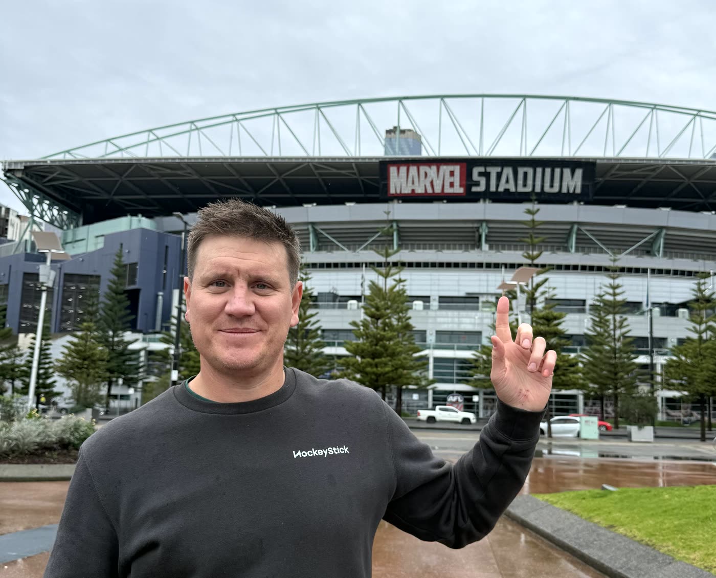 Bryan Williams at Marvel Stadium